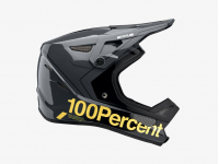 capacete 100% status carby charcoal