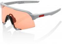 oculos 100% s3 cinza lentes hiper coral