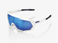 oculos 100% speedtrap branco lentes hiper blue