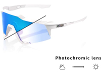 oculos 100% speedcraft le branco lentes azul photo