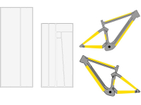 protector quadro + escora 4&2impact e-bike brilho