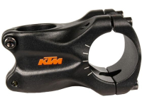 avanço ktm team trail 35*40mm preto logo laranja