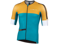 camisola nalini veloce blue/gold m/curta