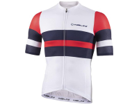 camisola nalini linear white/red/blue m/curta