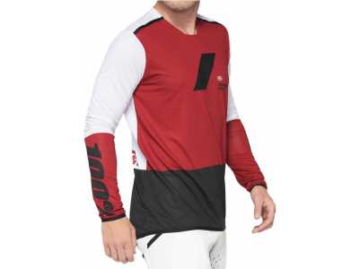 camisola 100% r-core x m/comp verm/preto