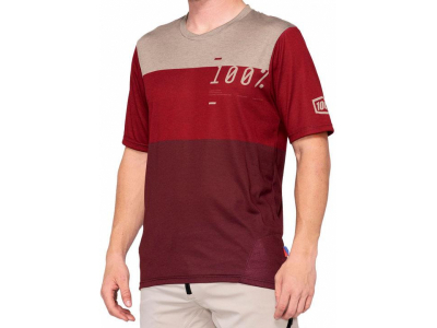 camisola 100% airmatic m/curt brick/vermelho