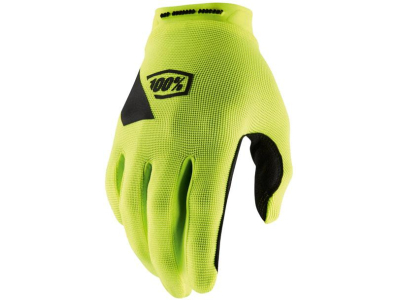 luvas 100% ridecamp amarelo fluo c/dedos