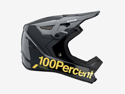 capacete 100% status carby charcoal