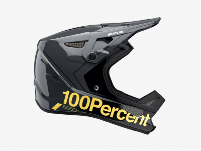capacete 100% status carby charcoal
