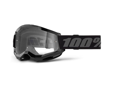 goggles 100% strata 2 preto clear lens
