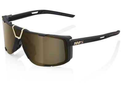 oculos 100% eastcraft preto lentes gold mirror