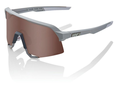 oculos 100% s3 stone grey lentes hiper crimson sil