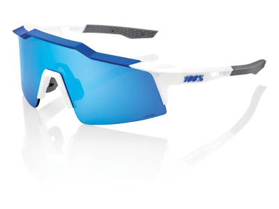 oculos 100% speedcraft sl branco lentes hiper azul