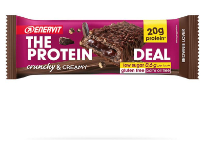 barra enervit crunchycream 20g protein 55g brownie