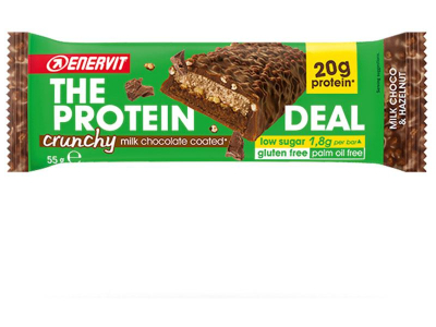 barra enervit crunchy 20g protein 55g choco hazel