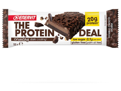 barra enervit crunchy 20g protein 55g double choco