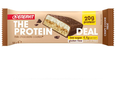 barra enervit 20g protein 55g crispy cookie