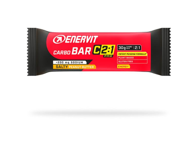 barra enervit c2-1 pro carbo 45gr salty peanut butter w/ sodium