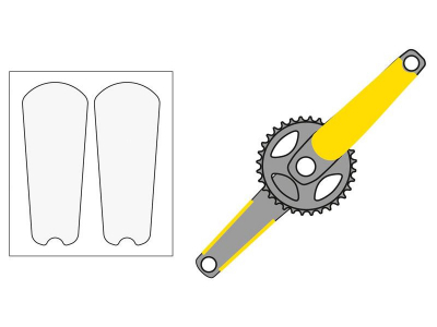 protector crank 4&2impact dura ace/ultegra