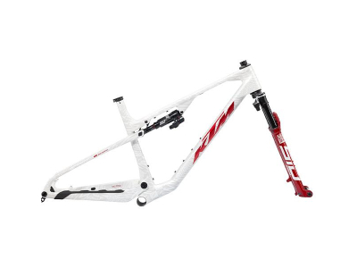 quadro ktm scarp evo mt exonic rockshox flight attend. 110 white/red (kit)