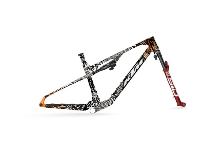 quadro ktm scarp evo mt exonic rockshox flight attend. 110 white/orange (kit)