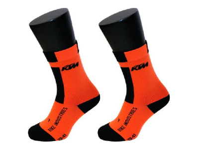 meias ktm compression bd laranja curtas 65864210