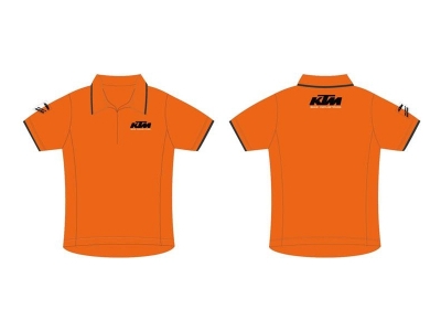 camisola polo ktm laranja
