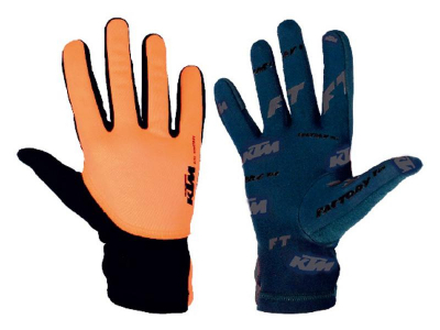luvas ktm factory team preto/laranja c/dedos 65795