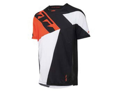 camisola ktm factory enduro m/curt pret/br/lar