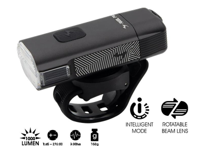 luz frontal moon rigel pro preto