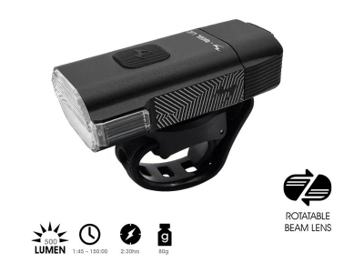 luz frontal moon rigel lite preto