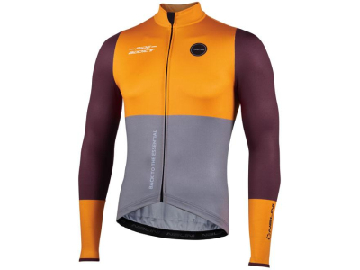 camisola nalini warm fit m/comp. grey/orange