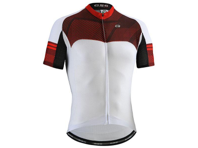 camisola gsg flow 03305 branco/vermelho