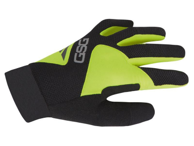 luvas gsg summer 12181 amarelo neon mtb c/dedos