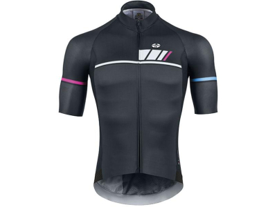 camisola gsg 3323 stelvio preto/azul/rosa m/curta