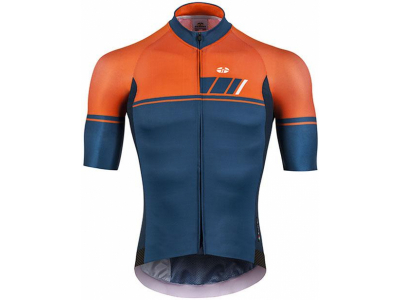 camisola gsg 3323 stelvio azul/laranja m/curta