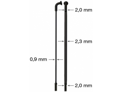 raio ritchey cx-ray 2.0/0.9/2.2 246mm