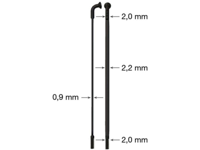 raio ritchey cx-ray 2.0/0.9/2.2 278mm