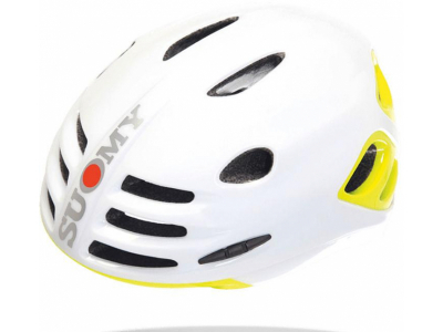 capacete suomy sfera white glossy/yellow fluo glos