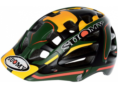 capacete suomy scrambler desert green/yellow