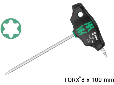 ferramenta wera t torx 8 hf 467 8x100mm
