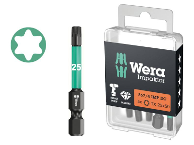bit wera torx imp. 25x50mm diy (un)