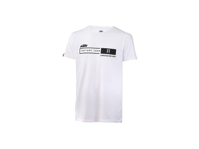 camisola t-shirt ktm factory team branco/preto