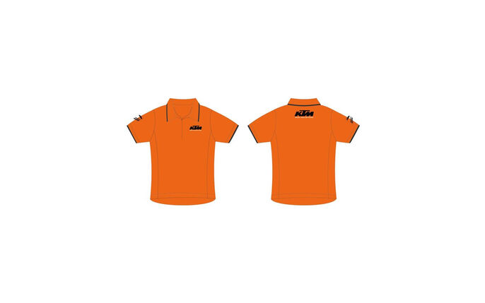 CAMISOLA POLO KTM LARANJA(XXL) - KTM Acessórios - KC98901.XXL